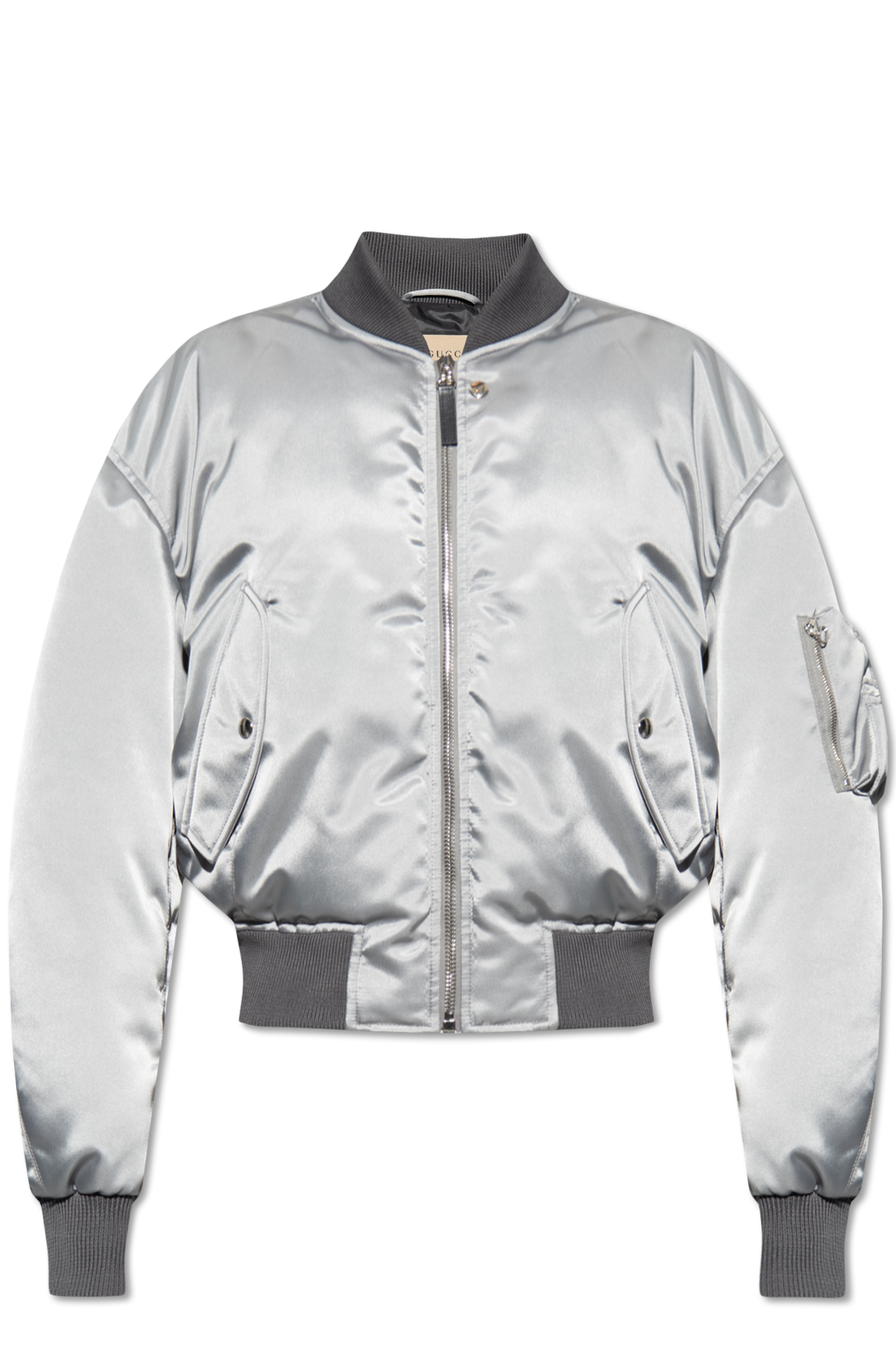 SchaferandweinerShops Tonga Silver Down bomber jacket Gucci Gucci Pre Owned pre owned quartz 14mm